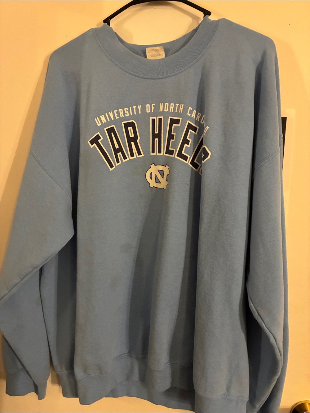 University of North Carolina Tar Heels Light Blue Crewneck Sweatshirt